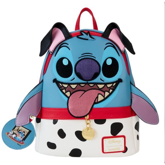Loungefly Stitch In 101 Dalmatians Costume Exclusive Mini Backpack - Picture 1 of 4